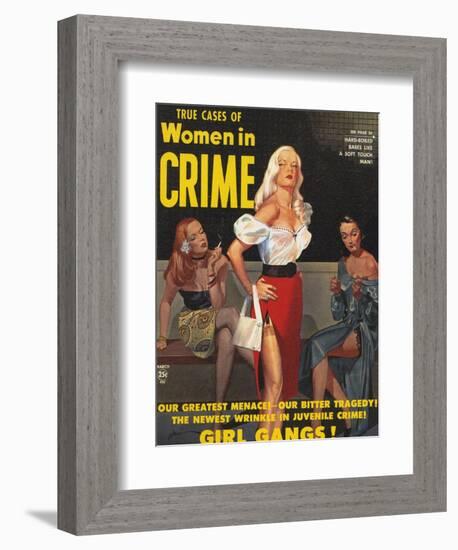 True Cases Of Women In Crime, 1950, USA-null-Framed Giclee Print