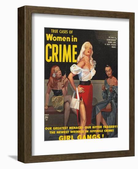 True Cases Of Women In Crime, 1950, USA-null-Framed Giclee Print