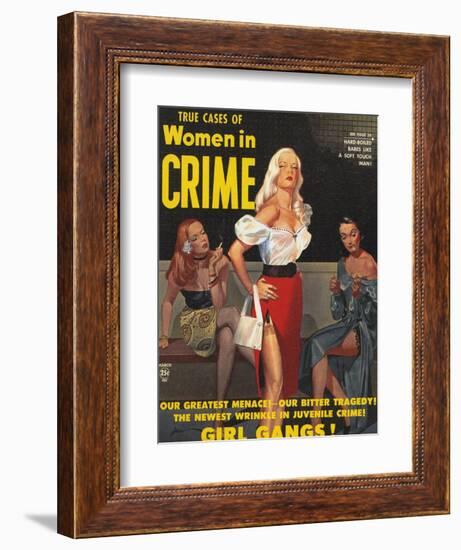 True Cases Of Women In Crime, 1950, USA-null-Framed Giclee Print