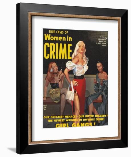 True Cases Of Women In Crime, 1950, USA-null-Framed Giclee Print