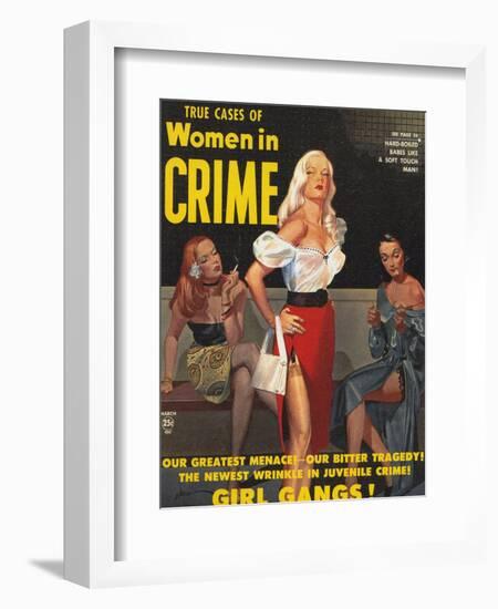 True Cases Of Women In Crime, 1950, USA-null-Framed Giclee Print