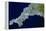 True-colour Satellite Image of Cornwall, UK-PLANETOBSERVER-Framed Premier Image Canvas