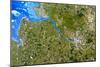 True-colour Satellite Image of Hamburg, Germany-PLANETOBSERVER-Mounted Photographic Print