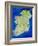 True-colour Satellite Image of Ireland-PLANETOBSERVER-Framed Photographic Print