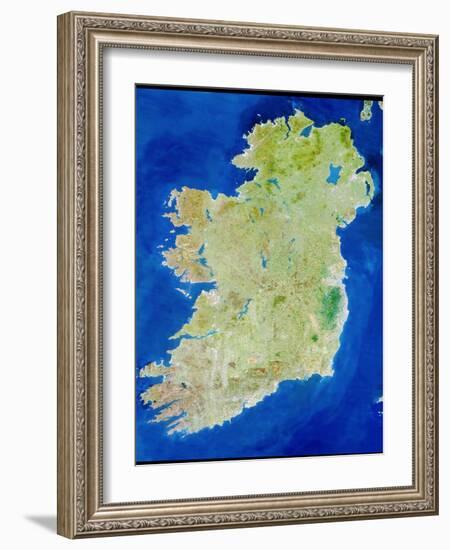 True-colour Satellite Image of Ireland-PLANETOBSERVER-Framed Photographic Print