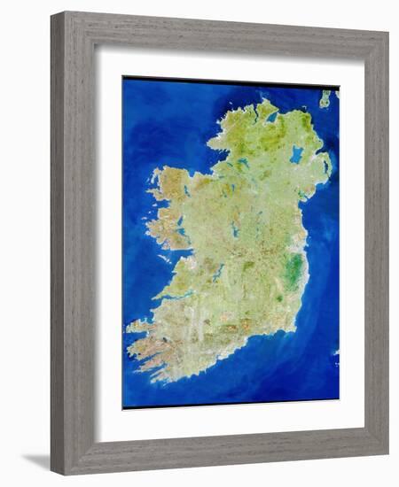 True-colour Satellite Image of Ireland-PLANETOBSERVER-Framed Photographic Print