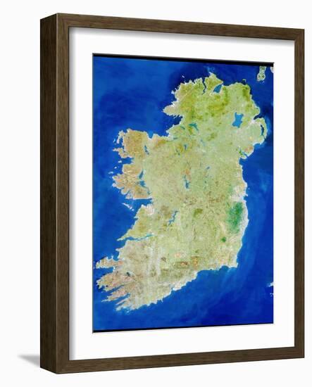 True-colour Satellite Image of Ireland-PLANETOBSERVER-Framed Photographic Print