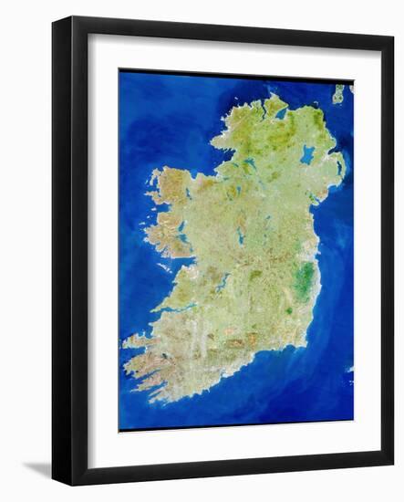 True-colour Satellite Image of Ireland-PLANETOBSERVER-Framed Photographic Print