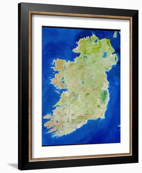 True-colour Satellite Image of Ireland-PLANETOBSERVER-Framed Photographic Print