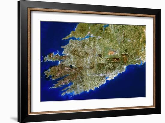 True-colour Satellite Image of Munster, Ireland-PLANETOBSERVER-Framed Photographic Print