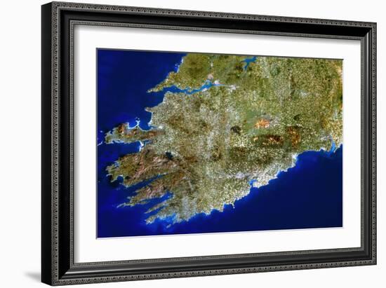 True-colour Satellite Image of Munster, Ireland-PLANETOBSERVER-Framed Photographic Print