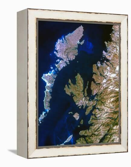 True-colour Satellite Image of Northwest Scotland-PLANETOBSERVER-Framed Premier Image Canvas