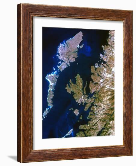 True-colour Satellite Image of Northwest Scotland-PLANETOBSERVER-Framed Photographic Print