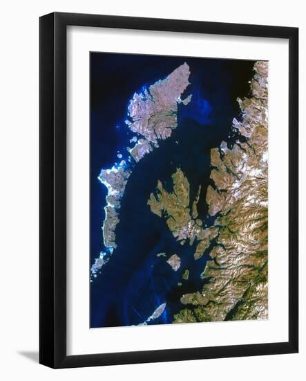 True-colour Satellite Image of Northwest Scotland-PLANETOBSERVER-Framed Photographic Print