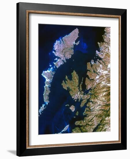 True-colour Satellite Image of Northwest Scotland-PLANETOBSERVER-Framed Photographic Print