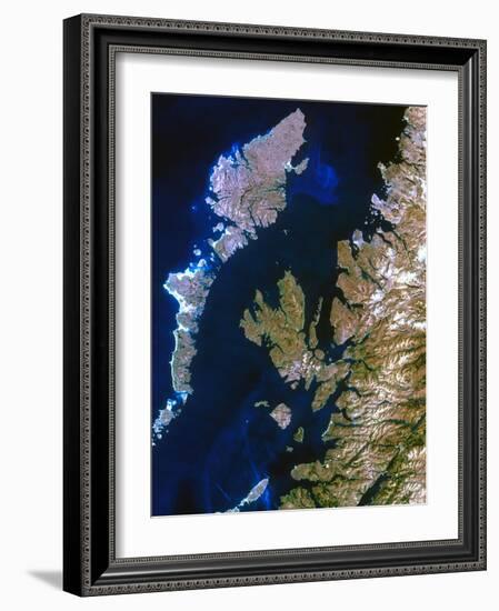 True-colour Satellite Image of Northwest Scotland-PLANETOBSERVER-Framed Photographic Print