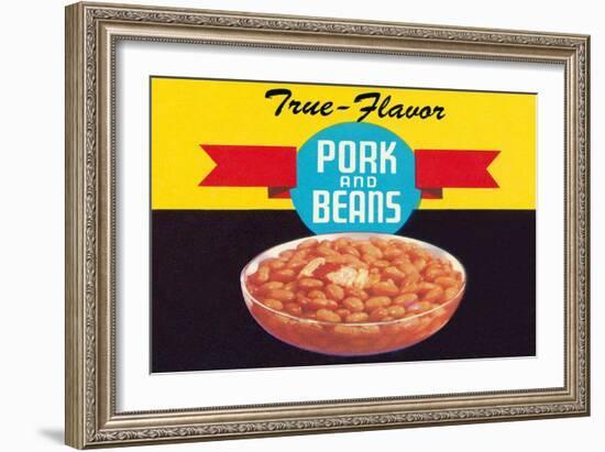 True Flavor Pork and Beans-null-Framed Art Print