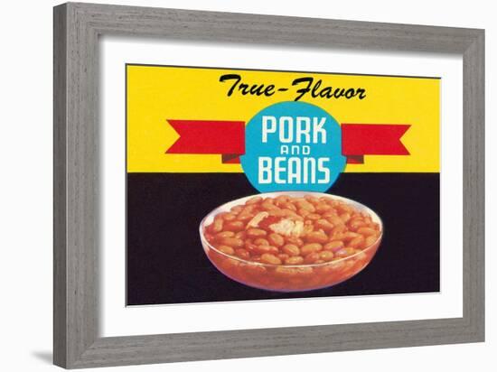 True Flavor Pork and Beans-null-Framed Art Print
