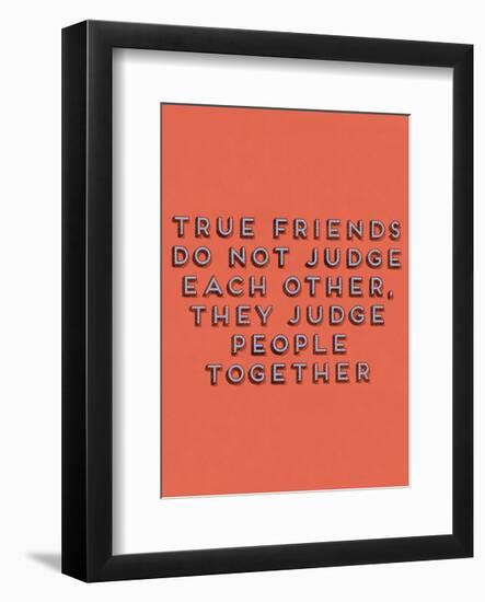 True Friends-null-Framed Art Print