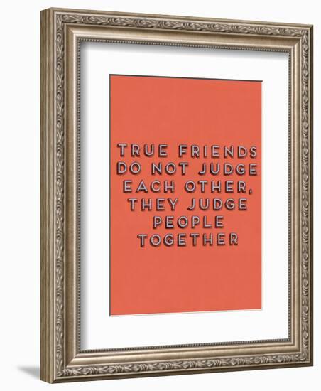 True Friends-null-Framed Art Print