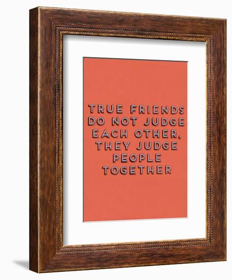 True Friends-null-Framed Art Print