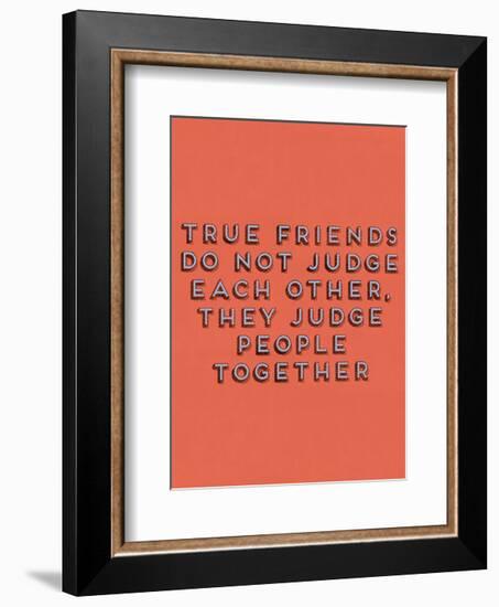 True Friends-null-Framed Art Print