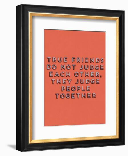 True Friends-null-Framed Art Print