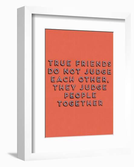 True Friends-null-Framed Art Print