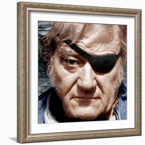 TRUE GRIT, John Wayne, 1969-null-Framed Photo