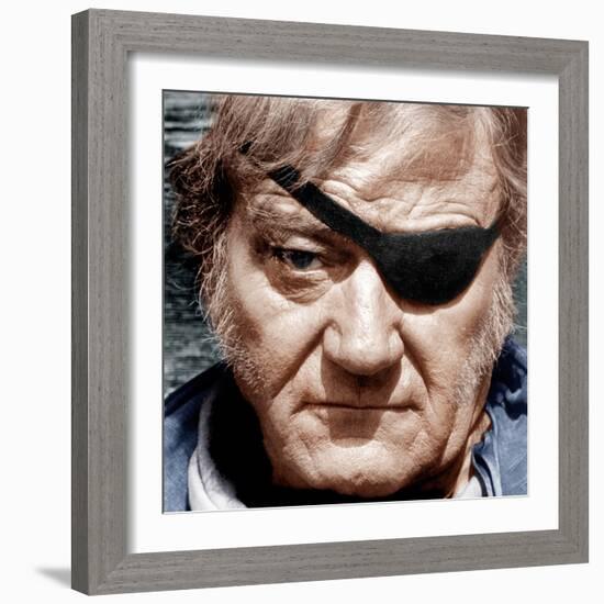 TRUE GRIT, John Wayne, 1969-null-Framed Photo