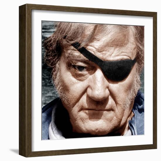 TRUE GRIT, John Wayne, 1969-null-Framed Photo