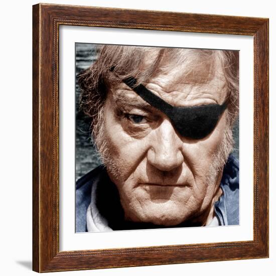 TRUE GRIT, John Wayne, 1969-null-Framed Photo