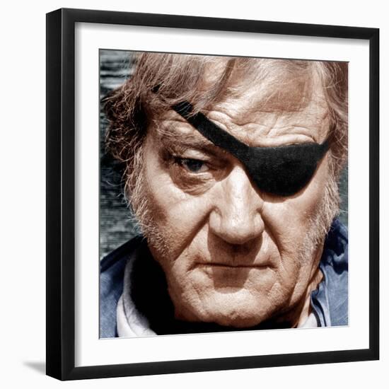 TRUE GRIT, John Wayne, 1969-null-Framed Photo