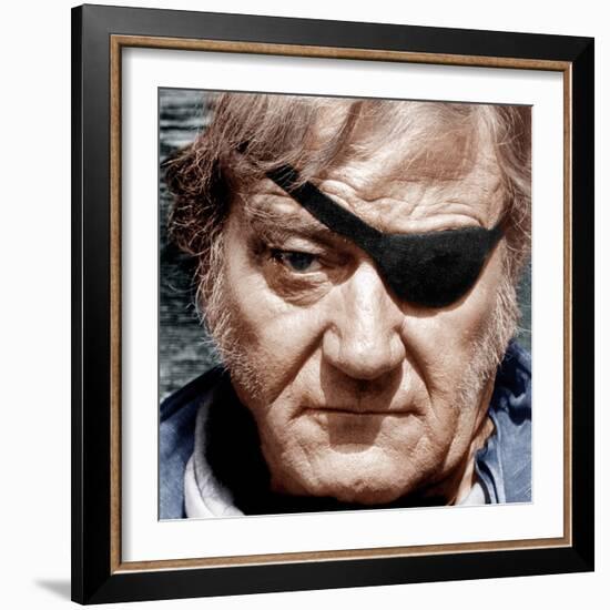 TRUE GRIT, John Wayne, 1969-null-Framed Photo