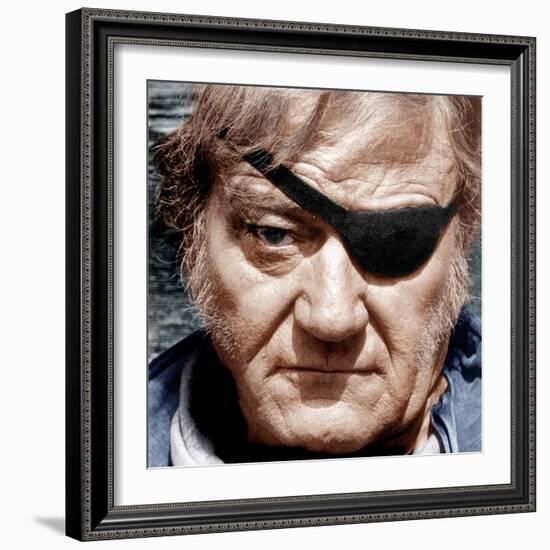 TRUE GRIT, John Wayne, 1969-null-Framed Photo