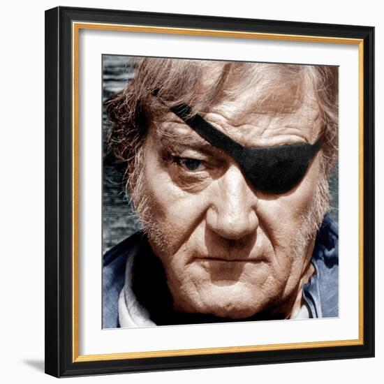 TRUE GRIT, John Wayne, 1969-null-Framed Photo