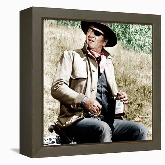 TRUE GRIT, John Wayne, 1969-null-Framed Stretched Canvas