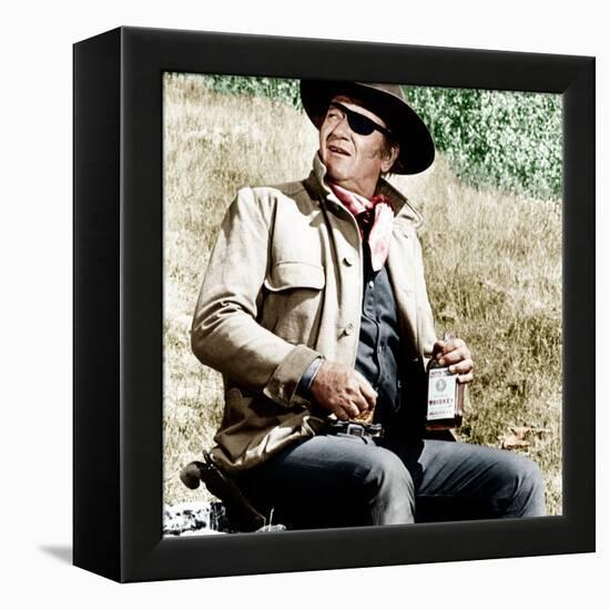 TRUE GRIT, John Wayne, 1969-null-Framed Stretched Canvas