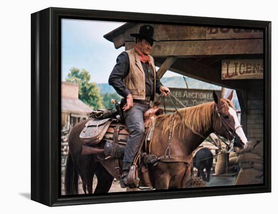 True Grit, John Wayne, 1969-null-Framed Stretched Canvas