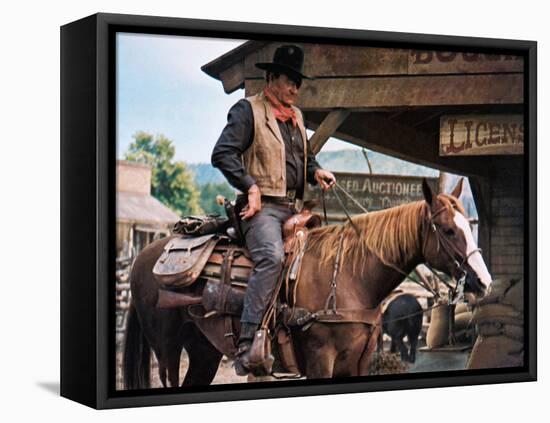 True Grit, John Wayne, 1969-null-Framed Stretched Canvas