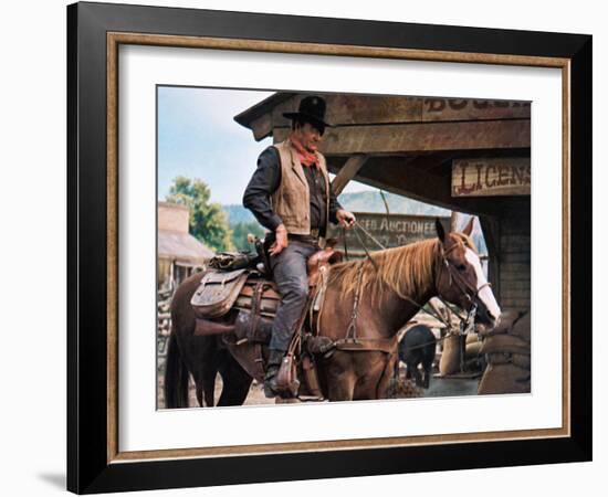 True Grit, John Wayne, 1969-null-Framed Photo