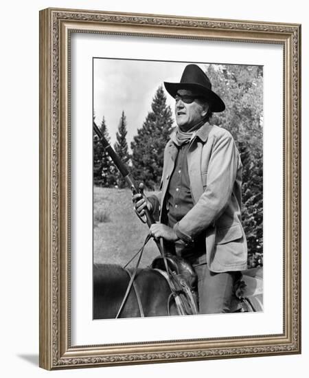 True Grit, John Wayne, 1969-null-Framed Photo