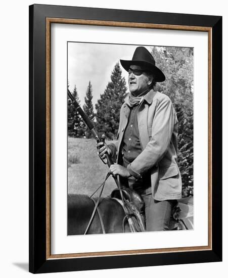 True Grit, John Wayne, 1969-null-Framed Photo