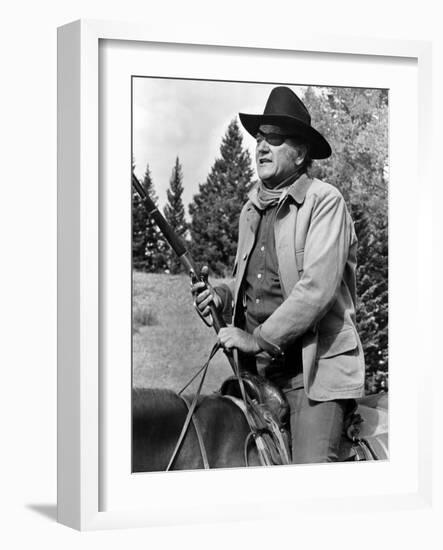 True Grit, John Wayne, 1969-null-Framed Photo