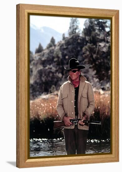 True Grit, John Wayne, 1969-null-Framed Stretched Canvas