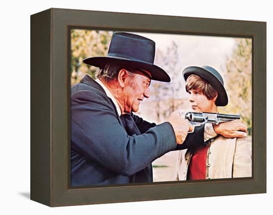 True Grit, John Wayne, Kim Darby, 1969-null-Framed Stretched Canvas