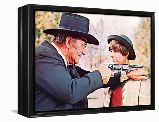 True Grit, John Wayne, Kim Darby, 1969-null-Framed Stretched Canvas