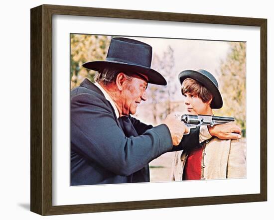 True Grit, John Wayne, Kim Darby, 1969-null-Framed Photo