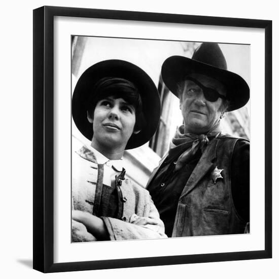 True Grit, Kim Darby, John Wayne, 1969-null-Framed Premium Photographic Print