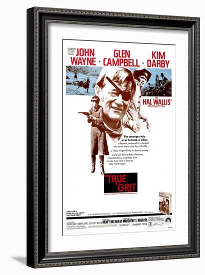 True Grit, Kim Darby, John Wayne, Glen Campbell, 1969-null-Framed Art Print